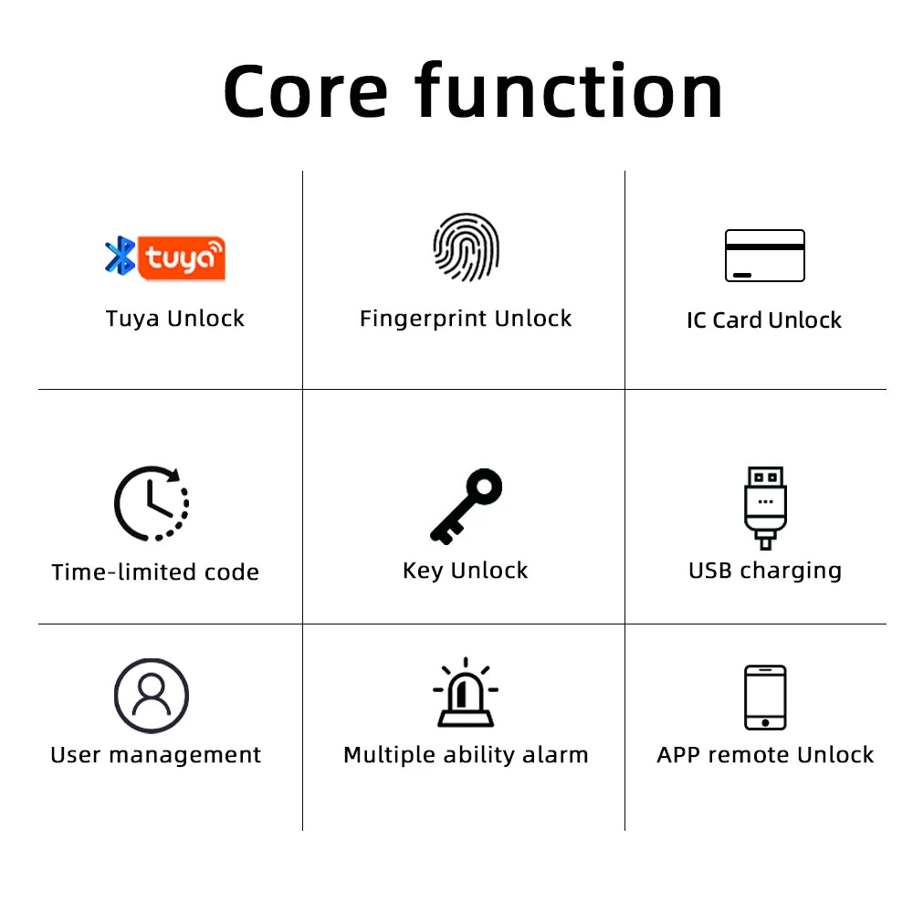 4 in 1 Smart Lockdoor